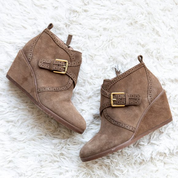 franco sarto arielle wedge bootie